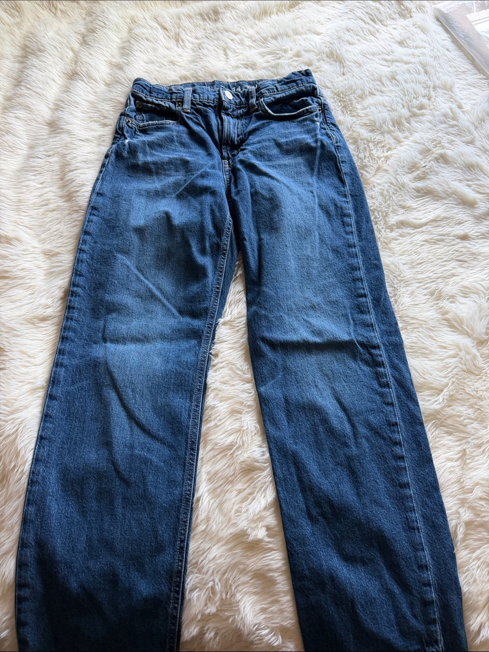 Classic Wide-Leg girls  Jeans in Dark Blue